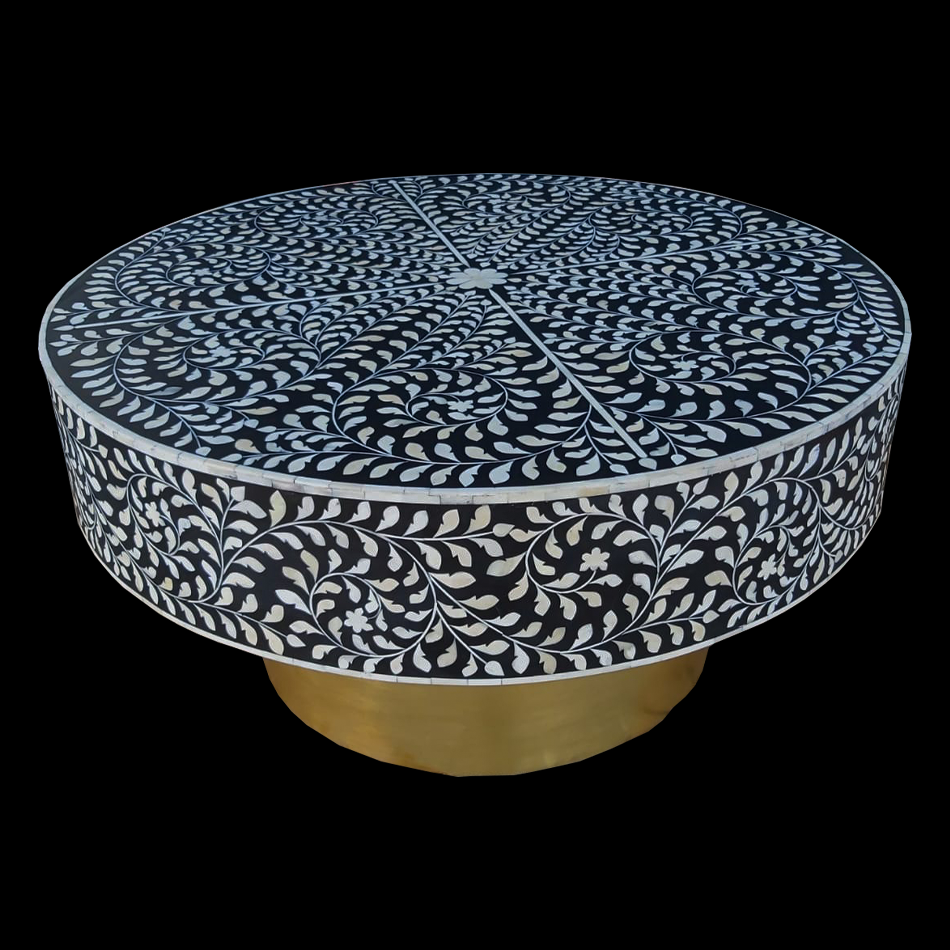Center table with bone work