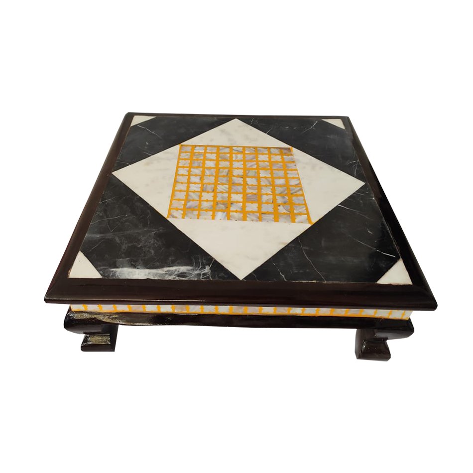 Chowki with marble and seep work