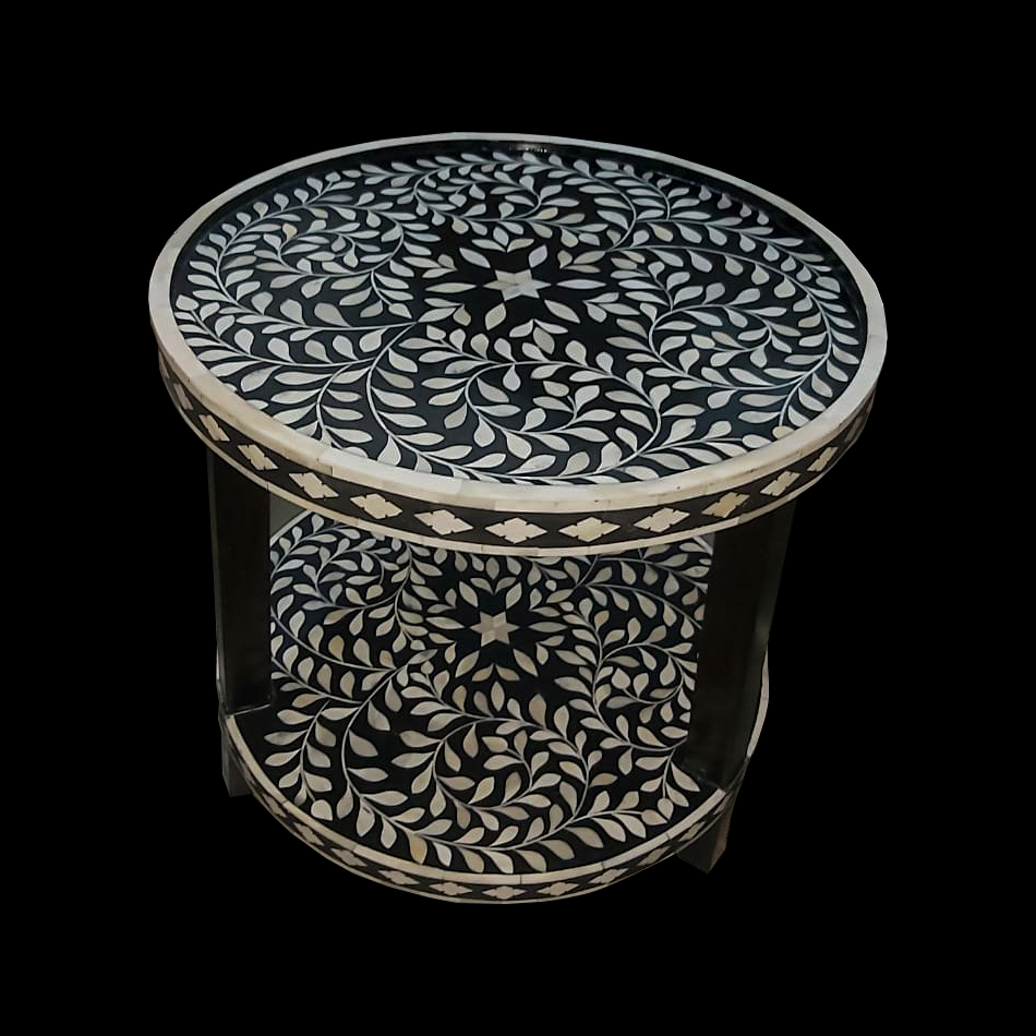 Coffee Table with bone work
