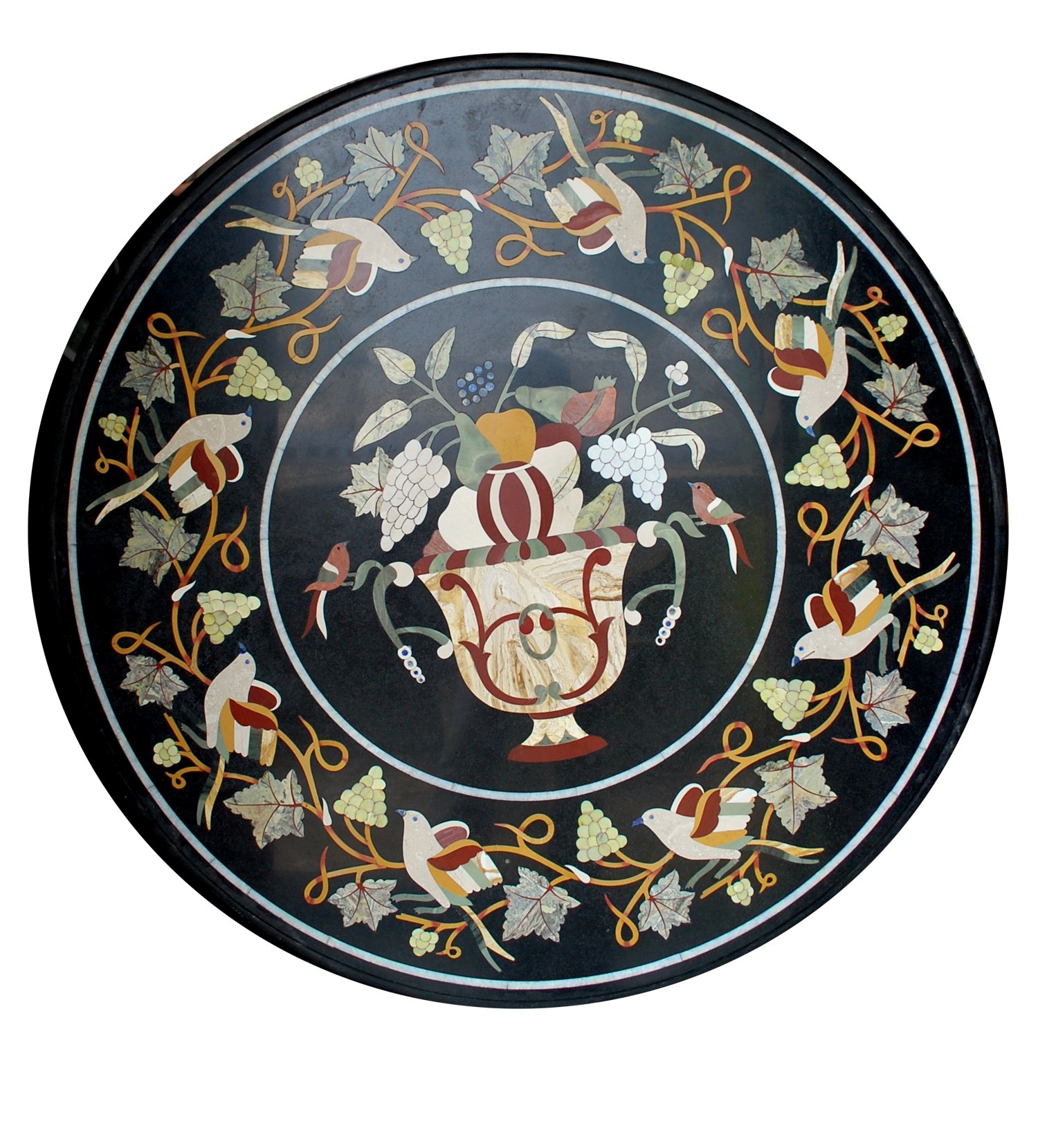 MARBLE TABLE TOP WITH INLAY WORK