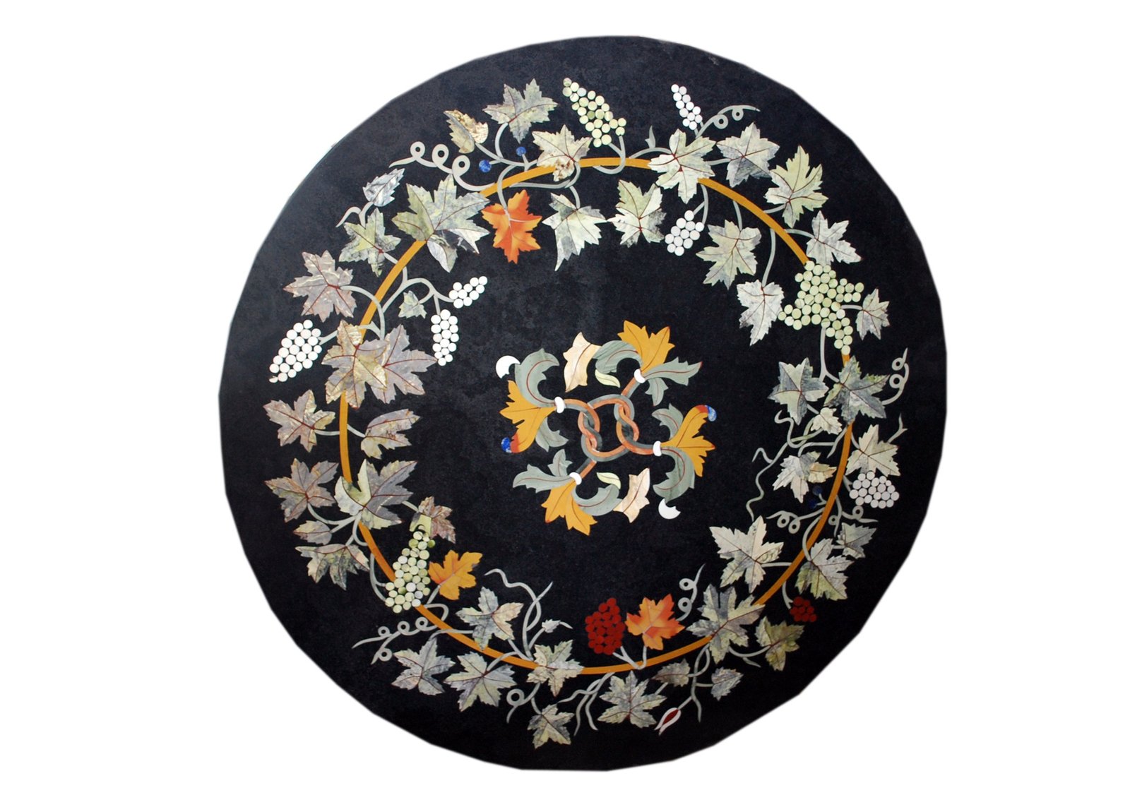 MARBLE TABLE TOP WITH INLAY WORK