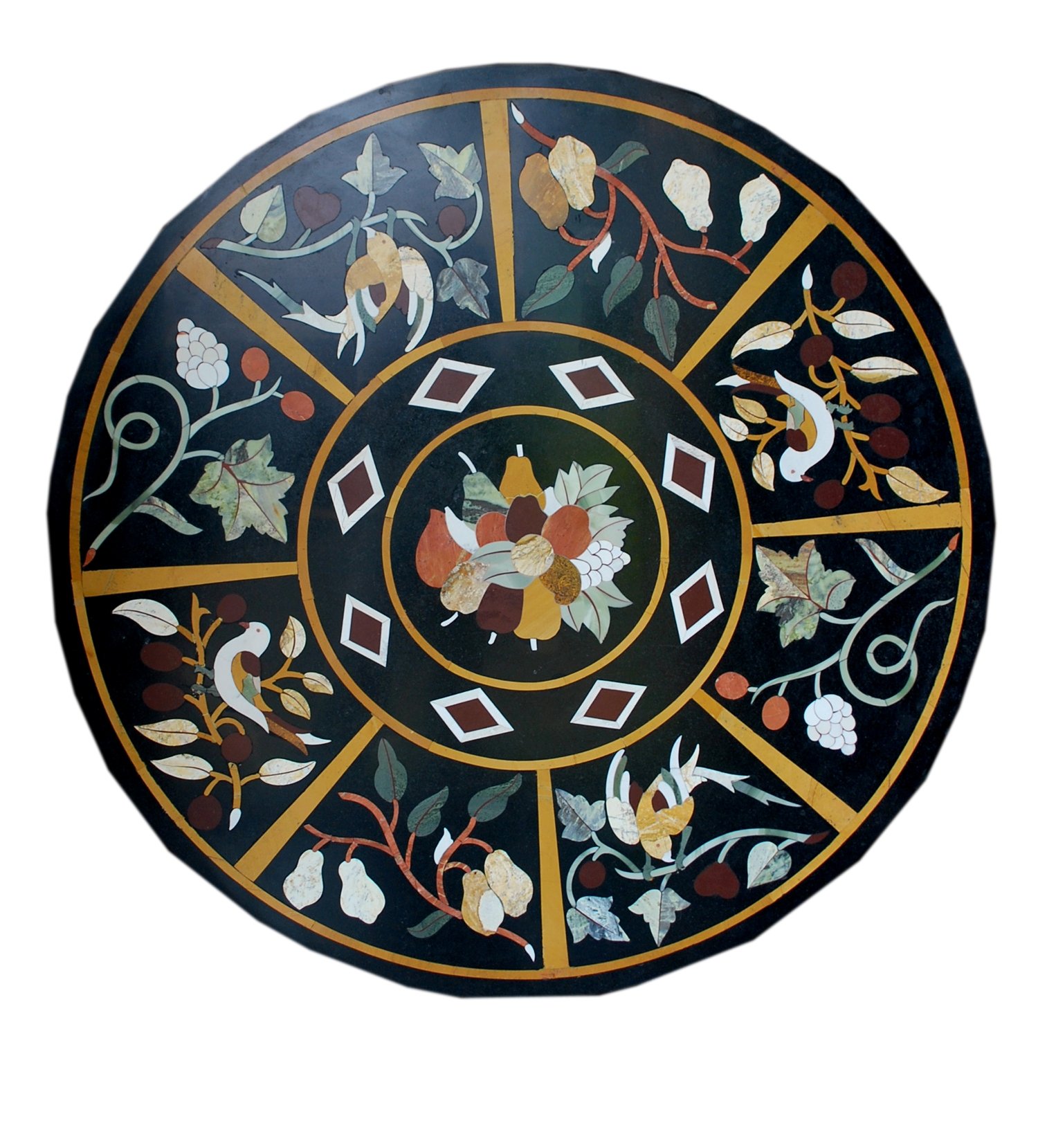 MARBLE TABLE TOP WITH INLAY WORKS