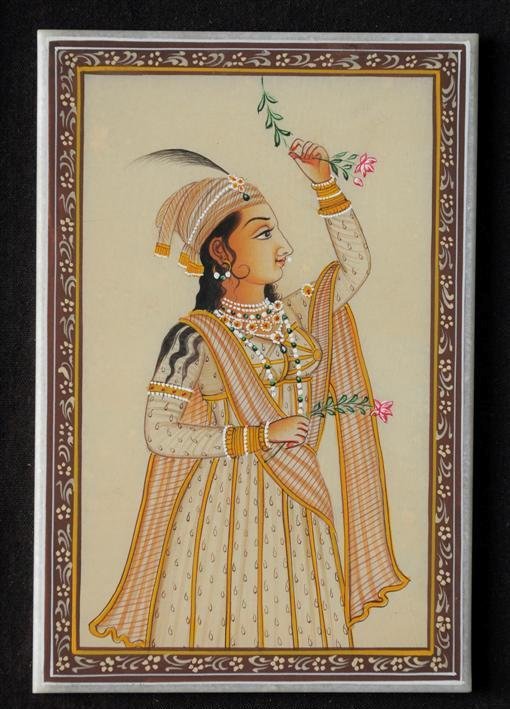 RAGINI PAINITNG ON MARBLE