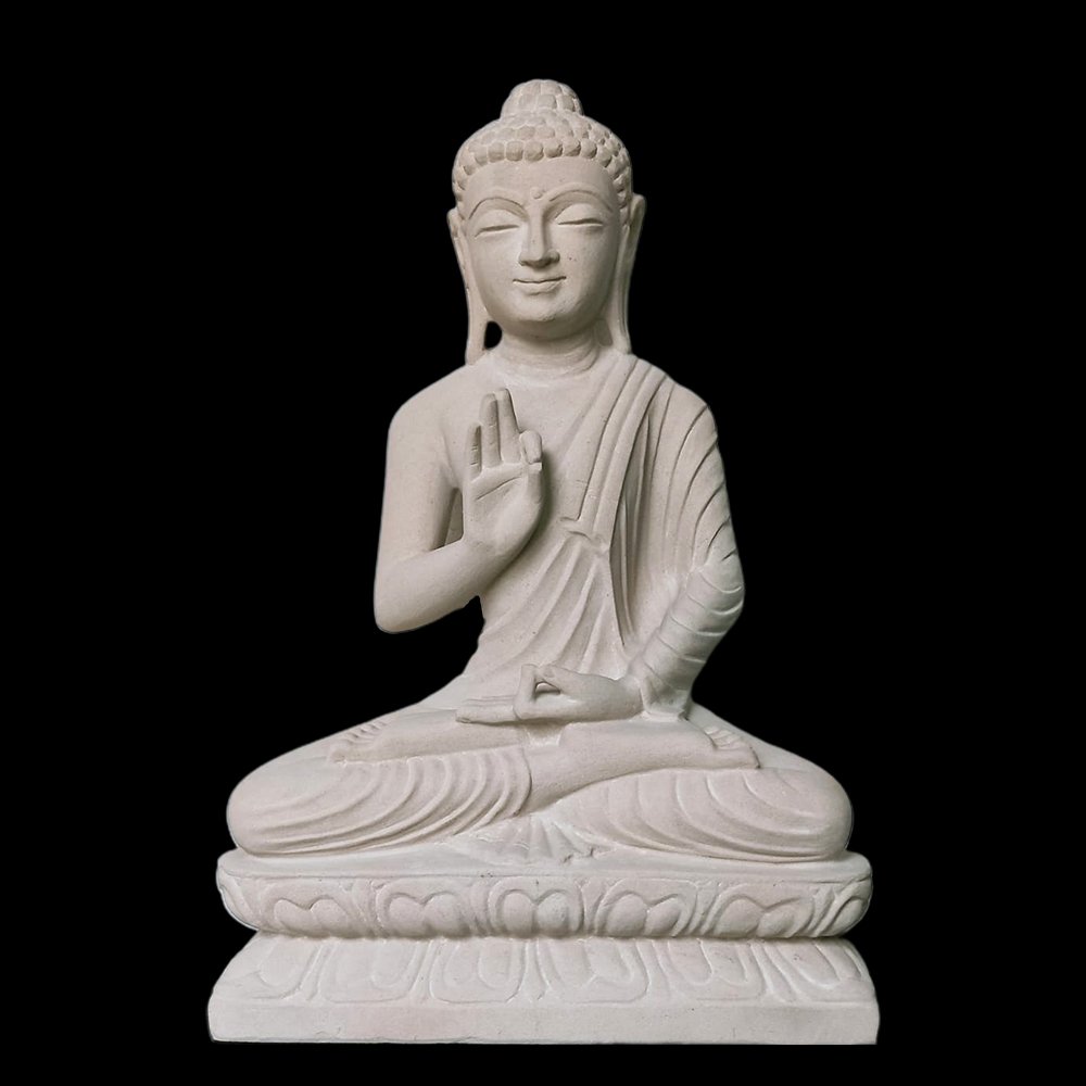 SAND STONE BUDDHA STATUE