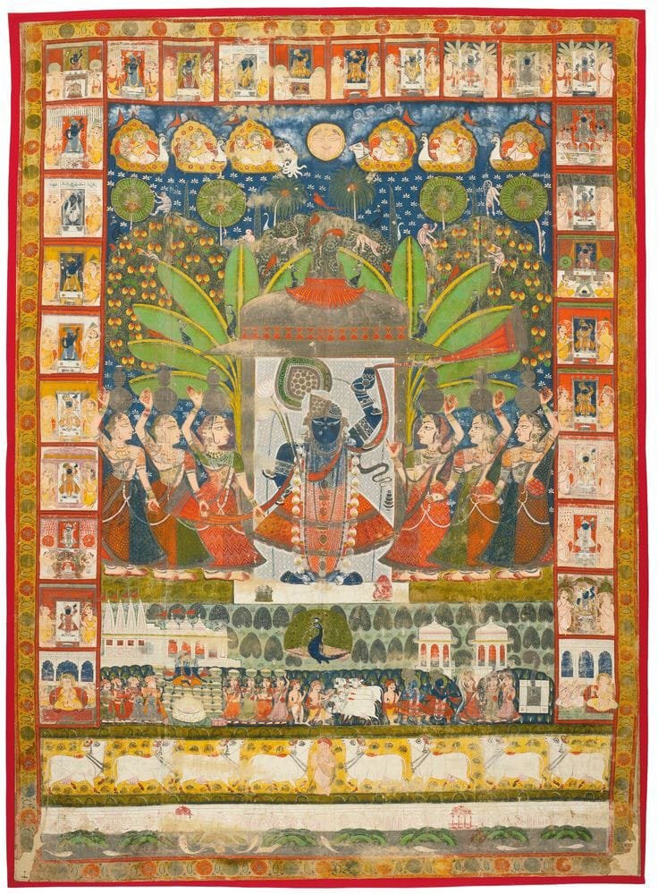 Shrinathji Sharad Poornima Swaroop Pichwai