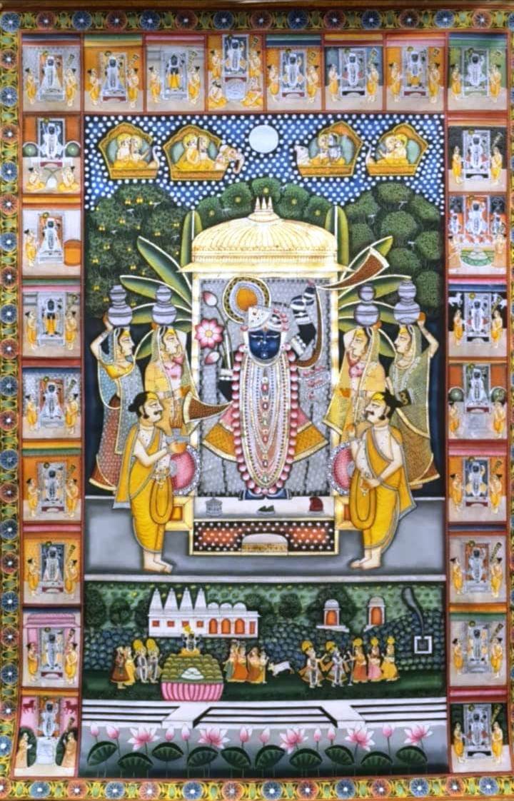 Shrinathji Sharad Purnima Swaroop Pichwai