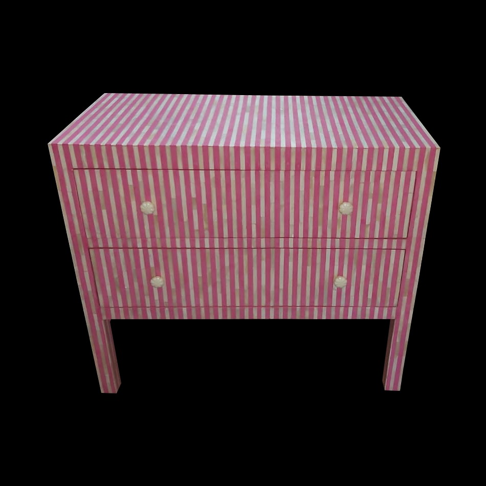 Side table with seep work