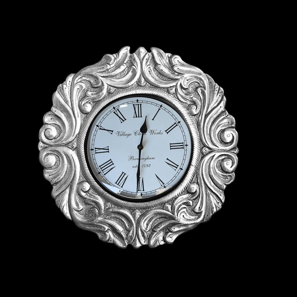 Silver clock