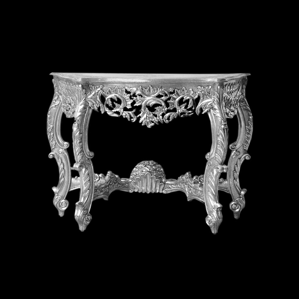 Silver Console Table