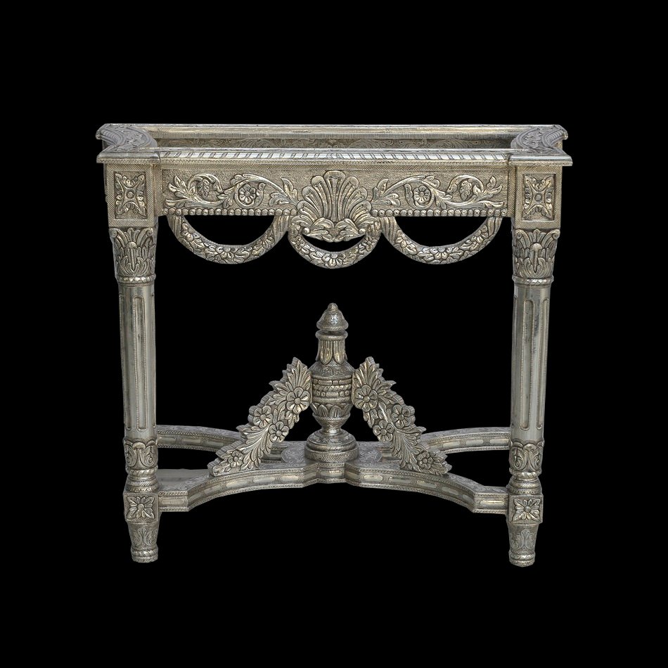 Silver Console Table