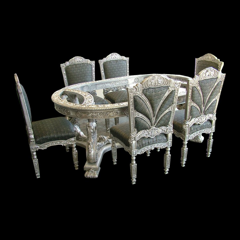 Silver Dining Table