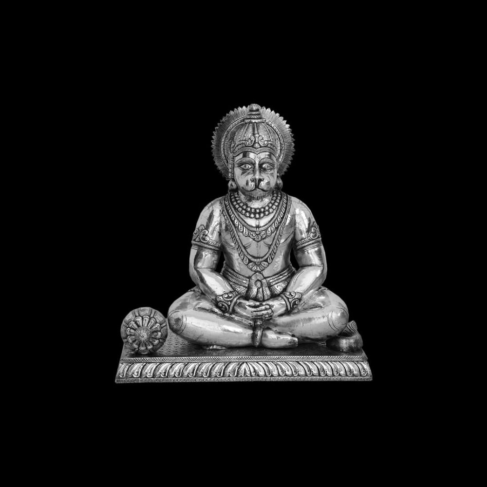 Silver Hanuman Murti