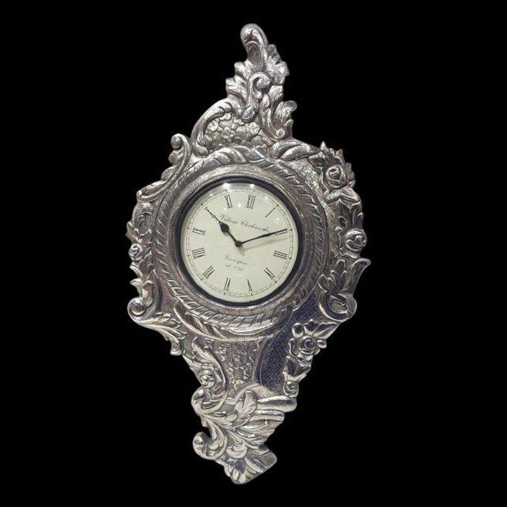 Silver Wall Clock