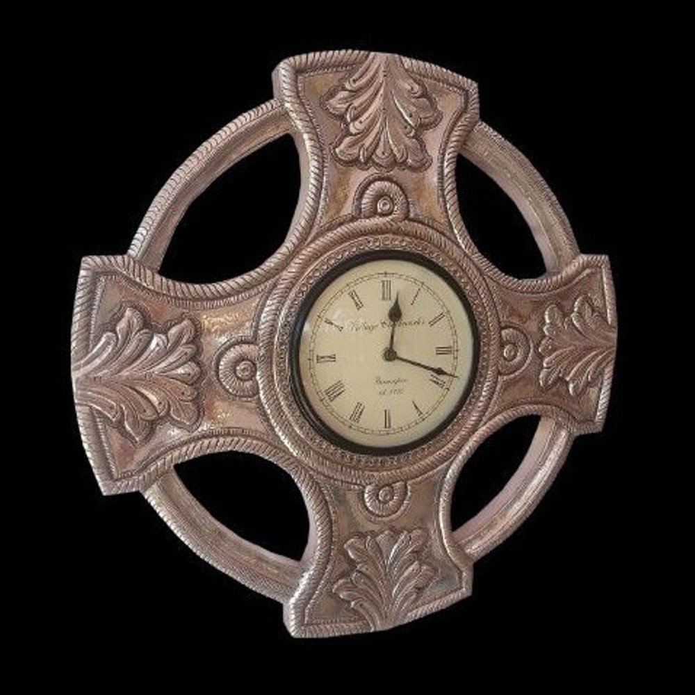 Silver Wall Clock