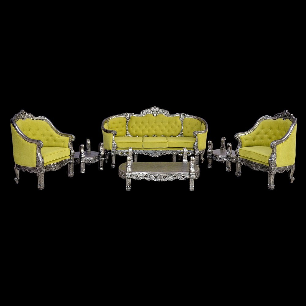 German Silver Sofa set