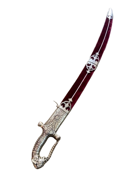 WEDDING SWORD WITH ELEPHANT FACE DESIGN HANDLE