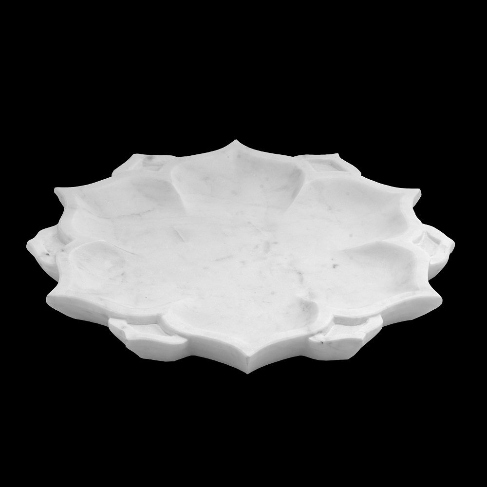 White Marble Fruit Bowl