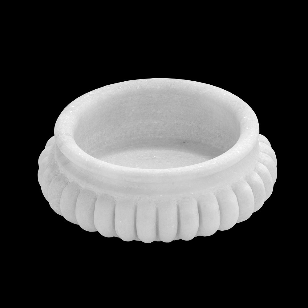 White Marble Fruit Bowl