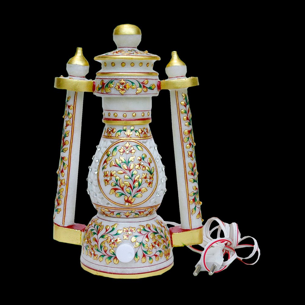 WHITE MARBLE LAMP